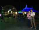 Sabine und ich beim Space Mountain im Magic Kingdom (7. Nov.)