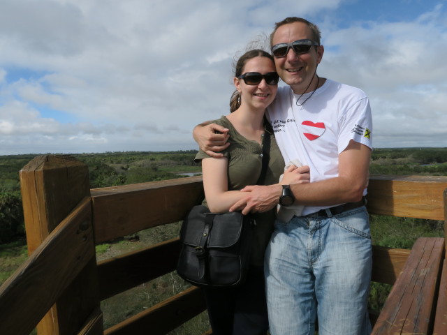Sabine und ich am Canopy Walk im Myakka River State Park (12. Nov.)