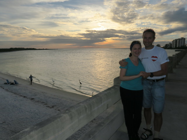 Sabine und ich beim Big Carlos Pass (13. Nov.)
