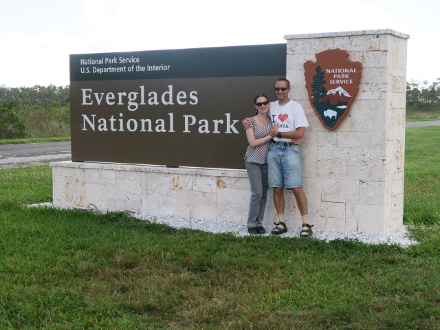 Sabine und ich im Everglades National Park (14. Nov.)
