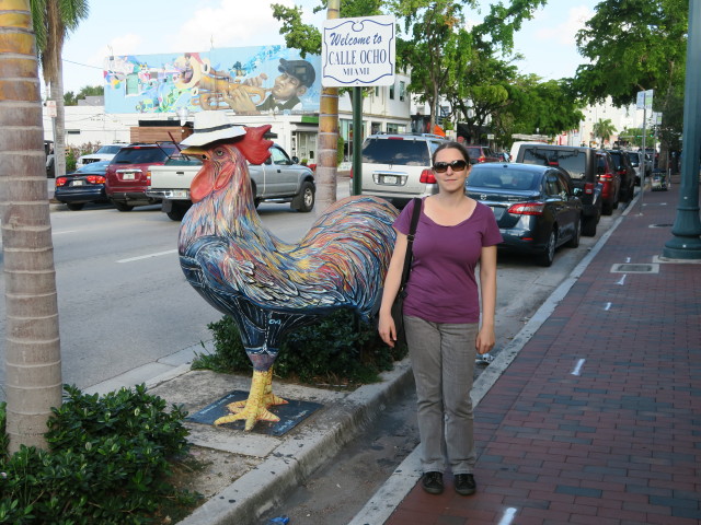 Sabine in Little Havana in Miami (17. Nov.)