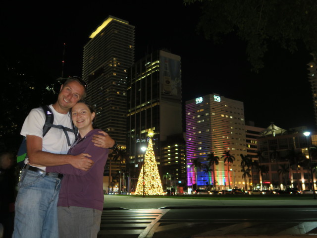 Ich und Sabine in Downtown Miami (17. Nov.)
