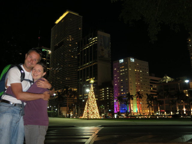 Ich und Sabine in Downtown Miami (17. Nov.)
