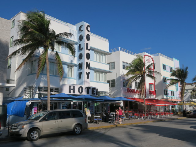 Colony Hotel in Miami Beach (18. Nov.)