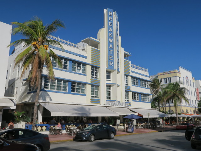 Hotel Breakwater in Miami Beach (18. Nov.)