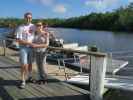 Ich und Sabine in Jungle Erv's Airboats in Everglades City (14. Nov.)