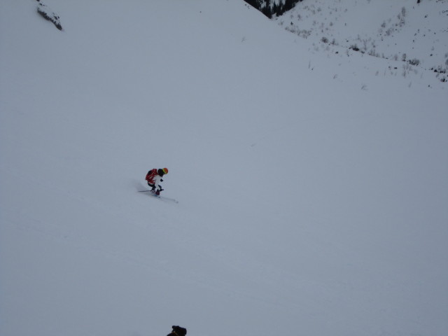 Claudia zwischen Gamsfeld und Angerkaralm