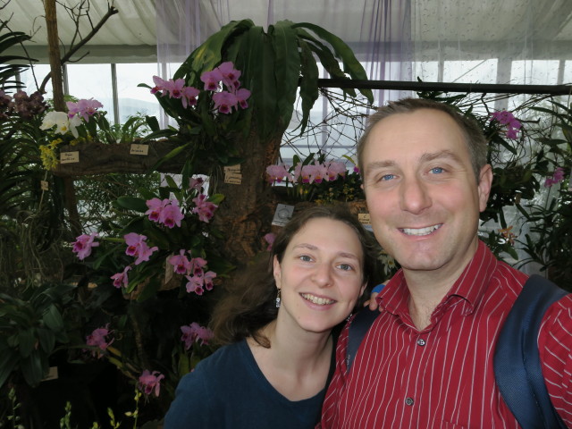 Sabine und ich in den Blumengärten Hirschstetten