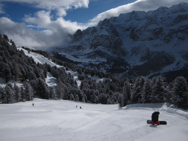 Markus auf der Piste 'Ciampinoi' (18. März)