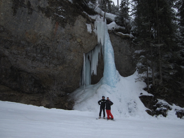 Ich und Markus auf der Piste 'La Longia' (19. März)