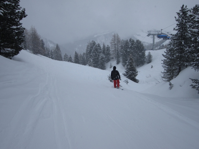 Markus neben der Piste 'Gran Paradiso' (19. März)
