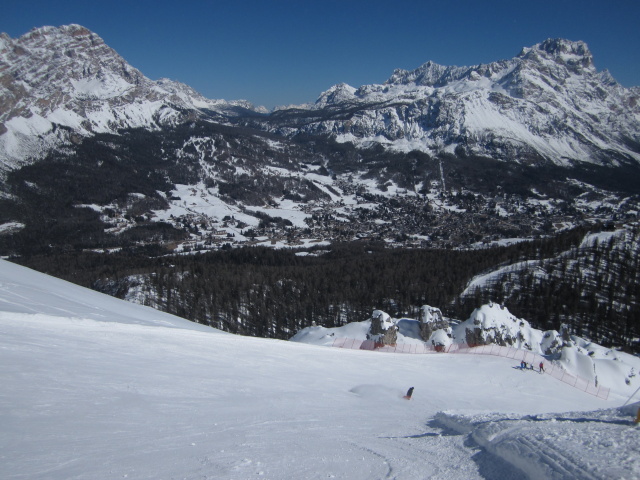 Markus auf der Piste 'Forcella Rossa' (22. März)