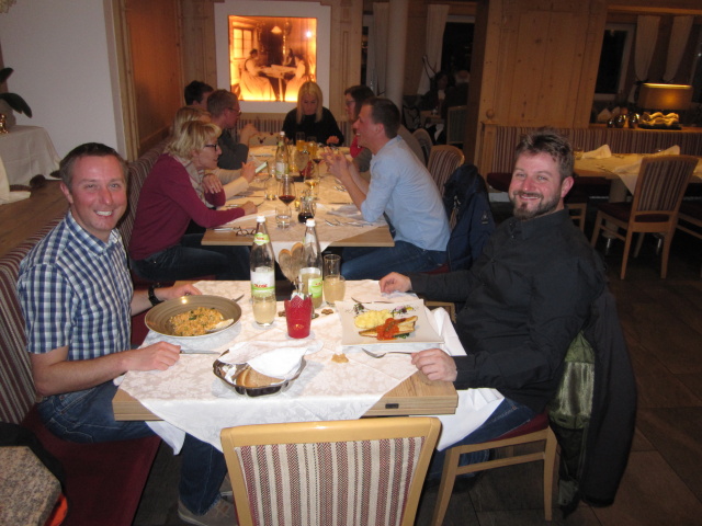 Ich und Markus im Restaurant Freina (22. März)