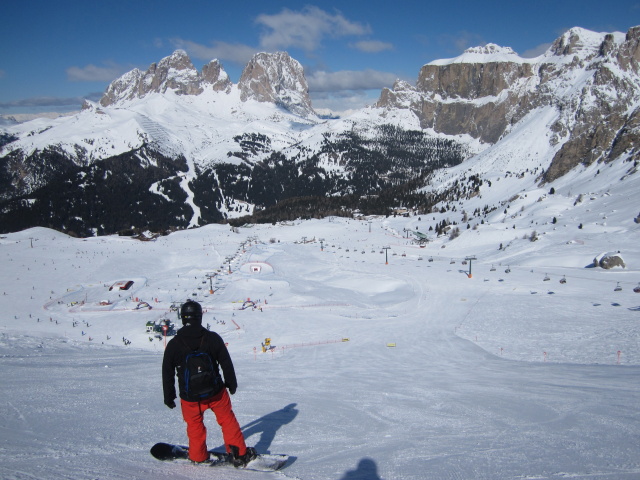 Markus auf der Piste 'Sass Becè' (23. März)