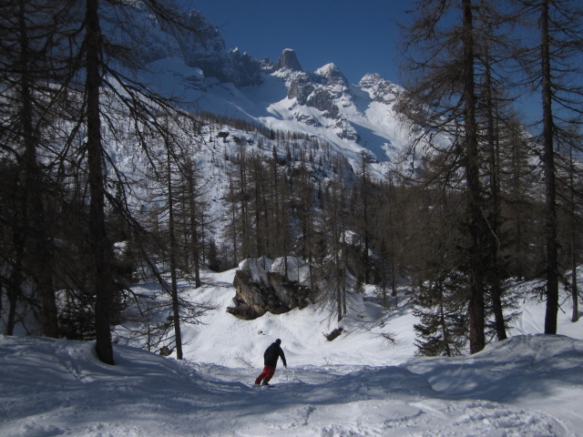 Markus neben der Piste 'La Grava' (24. März)