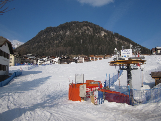 Talstation des Skilifts Plan da Tieja (25. März)