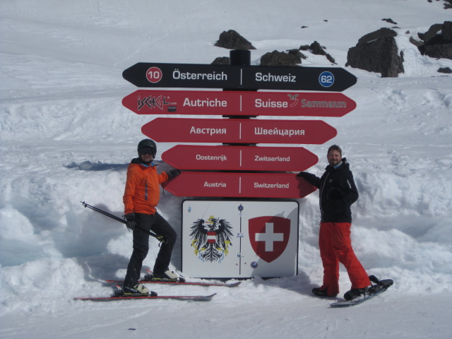 Ich und Markus am Viderjoch, 2.732 m (8. Apr.)