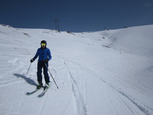 Stefan zwischen Piz Val Gronda und Fimbatal (8. Apr.)