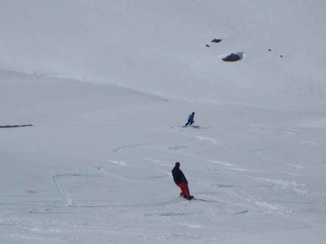 Markus und Stefan zwischen Piz Val Gronda und Fimbatal (8. Apr.)