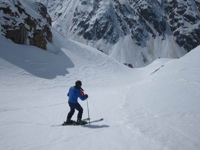 Stefan neben der Piste 34 (8. Apr.)