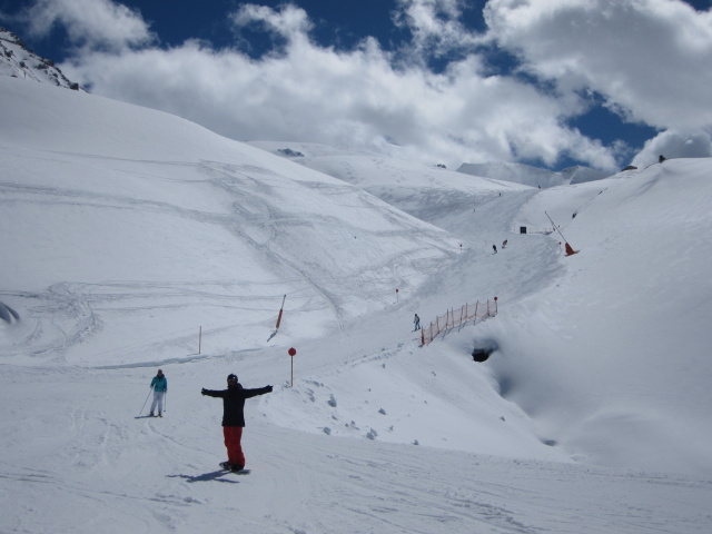 Markus und Mama auf der Piste 40 (13. Apr.)
