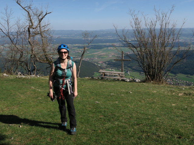 Sabine bei der Wilhelm-Eichert-Hütte, 1.052 m