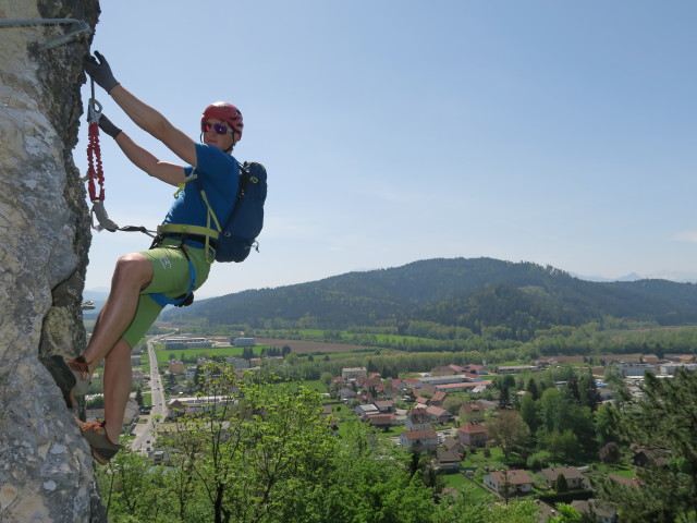 Michael zwischen Einstieg und Schlangengraben