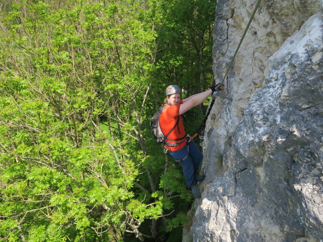 Thomas zwischen Einstieg und Schlangengraben