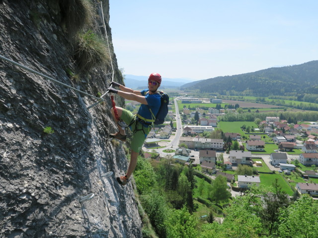 Michael zwischen Einstieg und Schlangengraben
