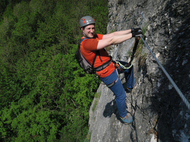Thomas zwischen Einstieg und Schlangengraben