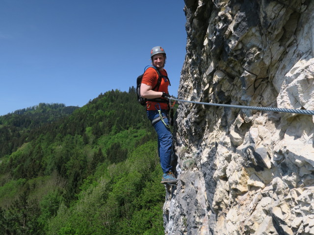 Thomas zwischen Einstieg und Schlangengraben