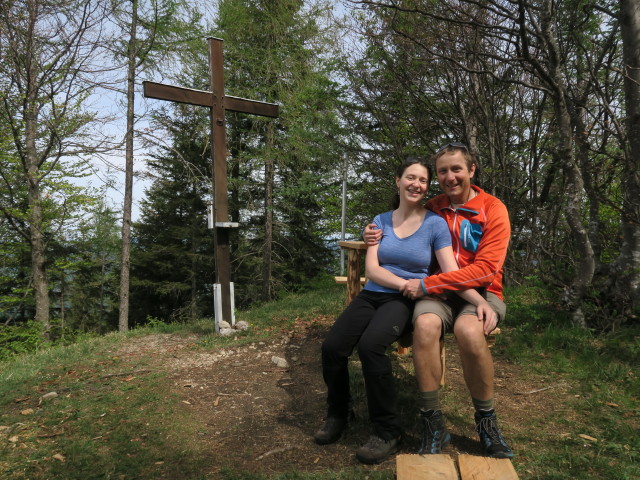 Sabine und ich am Rapoldeck, 1.195 m