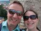 Ich und Sabine auf der Stadtmauer