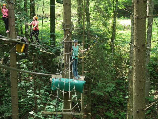 Kletterwald Buchenberg: Anja Liv im Parcours 'Wiesel'