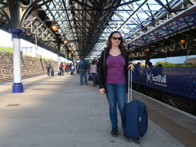 Sabine in der Dundee Station (26. Mai)