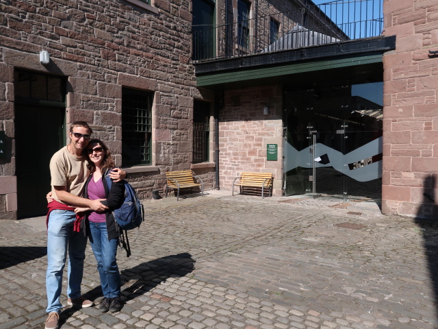 Ich und Sabine im Verdant Works Museum in Dundee (26. Mai)