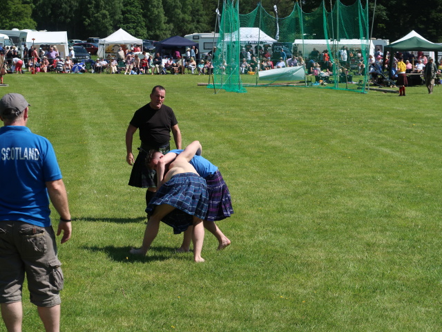 The Atholl Gathering beim Blair Castle: Wrestling (27. Mai)