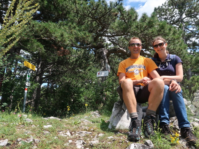 Ich und Sabine am Kienberg, 650 m