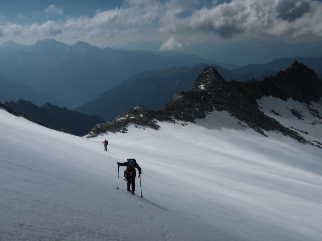 Reinhard und Irene am Östlichen Nevesferner (30. Juni)