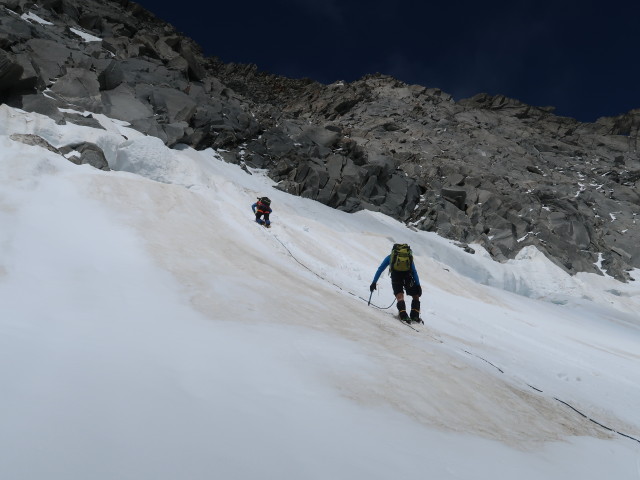 Reinhard und Christoph am Trattenbachkees (30. Juni)