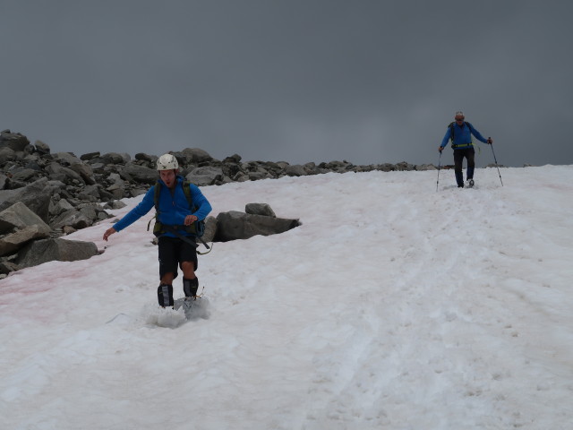 Christoph und Reinhard zwischen Östlichem Nevesferner und Neveser Höhenweg (30. Juni)