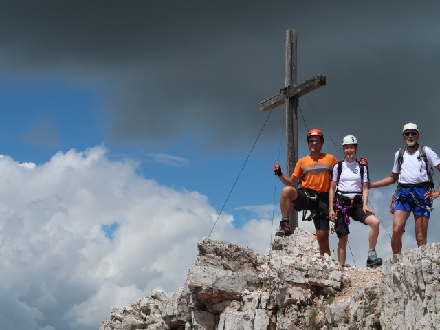 Ich, Sonja und Josef am Monte Averau, 2.649 m