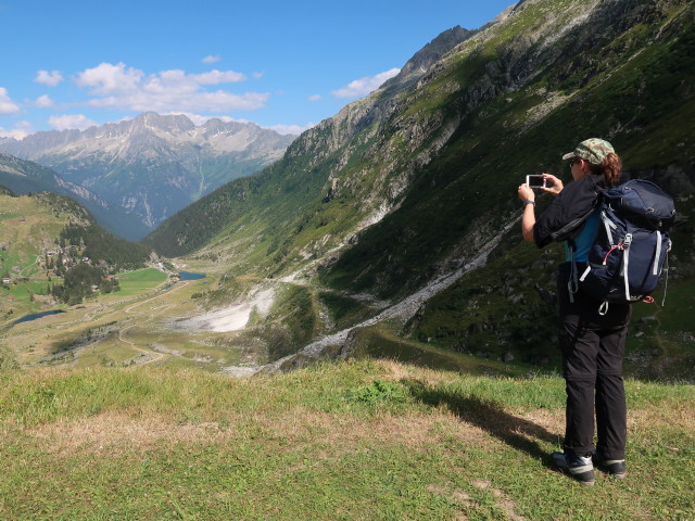 Marisa am Staudamm des Göscheneralpsees, 1.797 m (29. Juli)