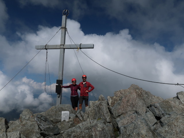 Angela und ich am Glockturm, 3.353 m (4. Aug.)