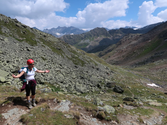 Angela im Krummgampental (4. Aug.)