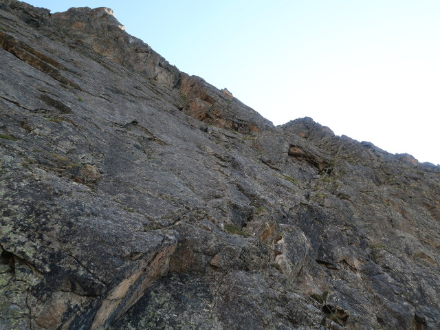 Kleinbärenzinne-Klettersteig: schwierige Variante (16. Aug.)