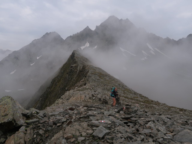 Evelyn im Felderjöchl, 2.797 m (18. Aug.)
