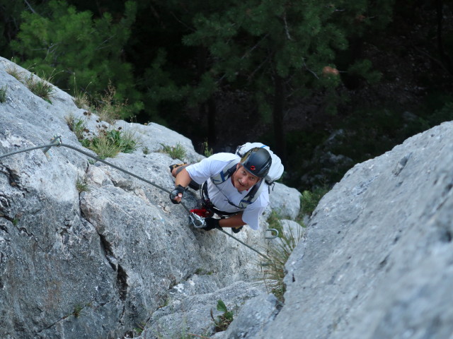 ÖTK-Klettersteig: Erich im Teil 1