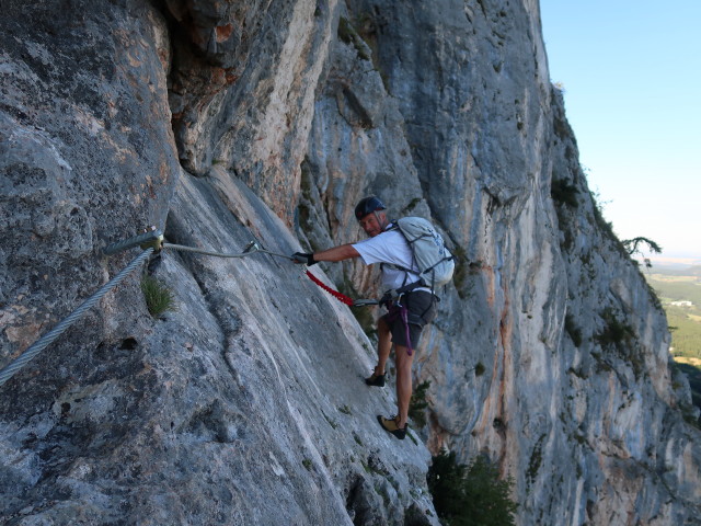ÖTK-Klettersteig: Erich im Teil 3