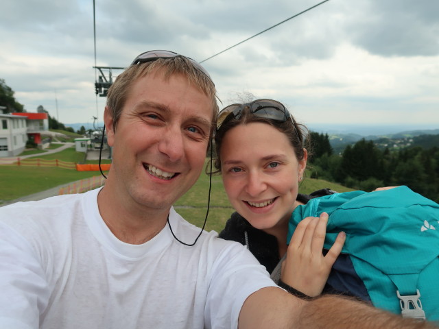 Ich und Sabine in der Sonnenbahn